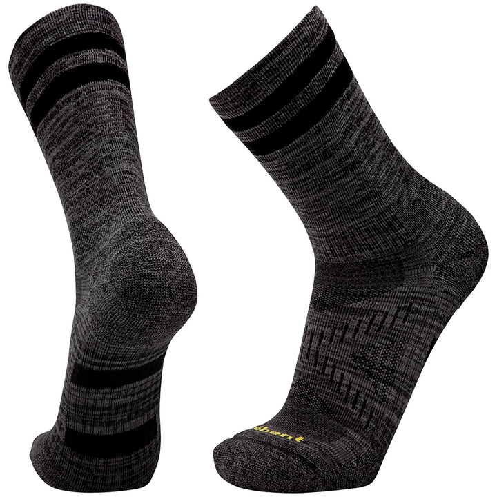 Le Bent Trail Light 3/4 Crew Socks - Unisex Black Marle