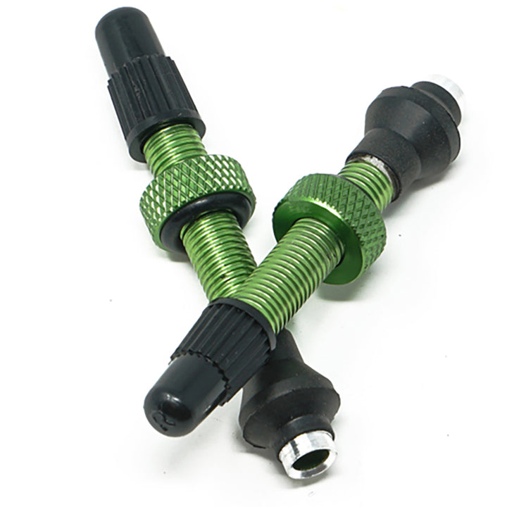 Industry Nine No-Clog Aluminum Tubeless Valve Stems Lime