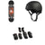 Globe G1 Fairweather Skateboard Complete + Triple 8 Sweatsaver Liner Skateboard Helmet + Saver Series High Impact Skateboard Pad Set