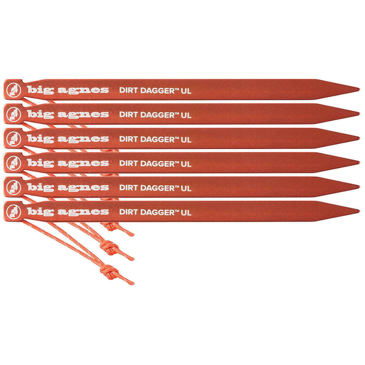 Big Agnes Dirt Dagger UL 6" Tent Stakes - Set of 6