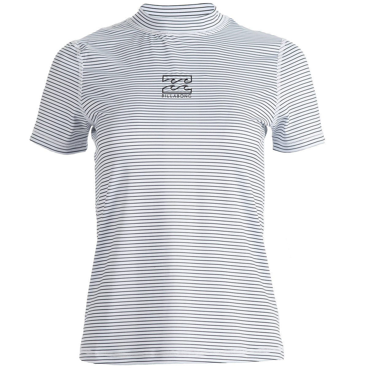Billabong Core Loose Fit Short Sleeve Rashguard - Women's White/Black