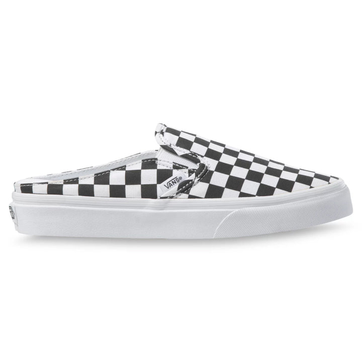 Vans Classic Slip-On Mule - Women's (Checkerboard) Black/True White