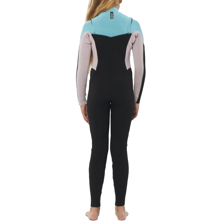Sisstrevolution 3/2 7 Seas Chest Zip Wetsuit - Girls' Orchid