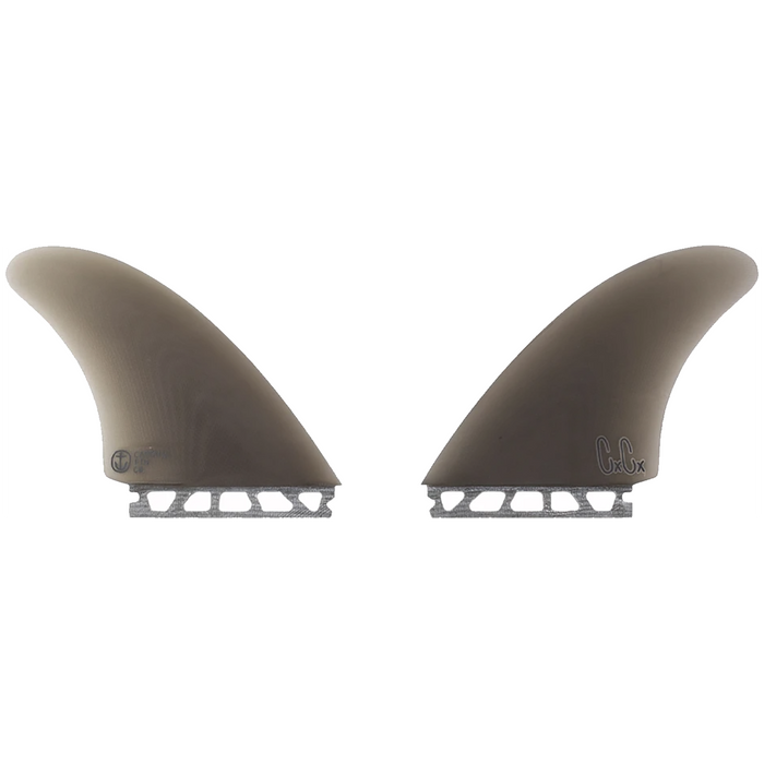 Captain Fin Christenson Twin Single Tab Fin Set Smoke