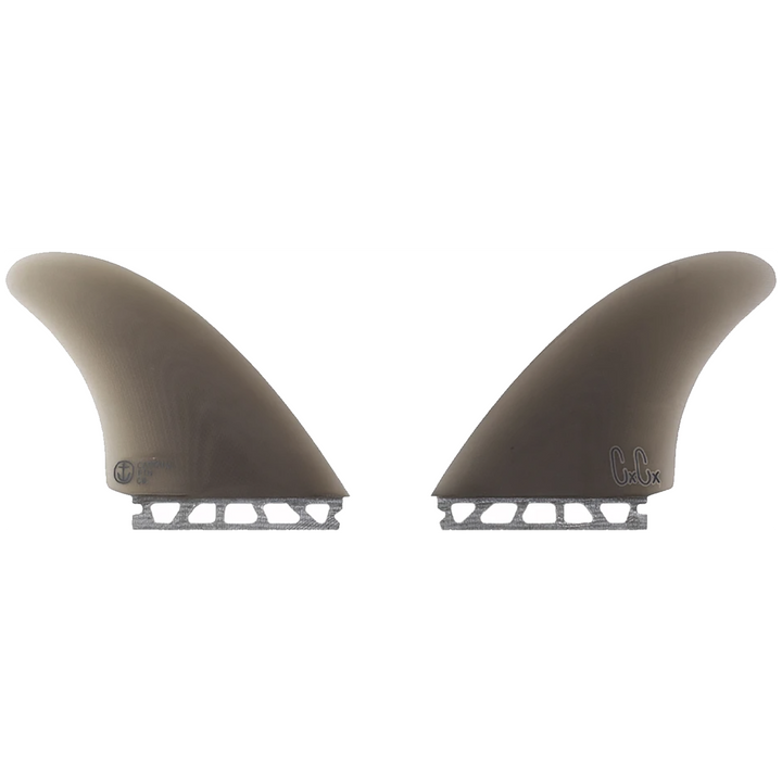 Captain Fin Christenson Twin Single Tab Fin Set Smoke