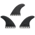 Captain Fin Archy Man In Black Single Tab Thruster Fin Set Black