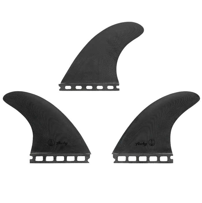 Captain Fin Archy Man In Black Single Tab Thruster Fin Set Black
