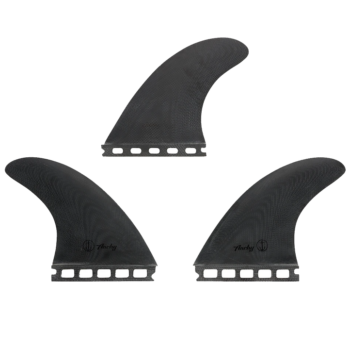 Captain Fin Archy Man In Black Single Tab Thruster Fin Set Black