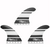 Captain Fin Timmy Patterson Single Tab Thruster Fin Set Black/White