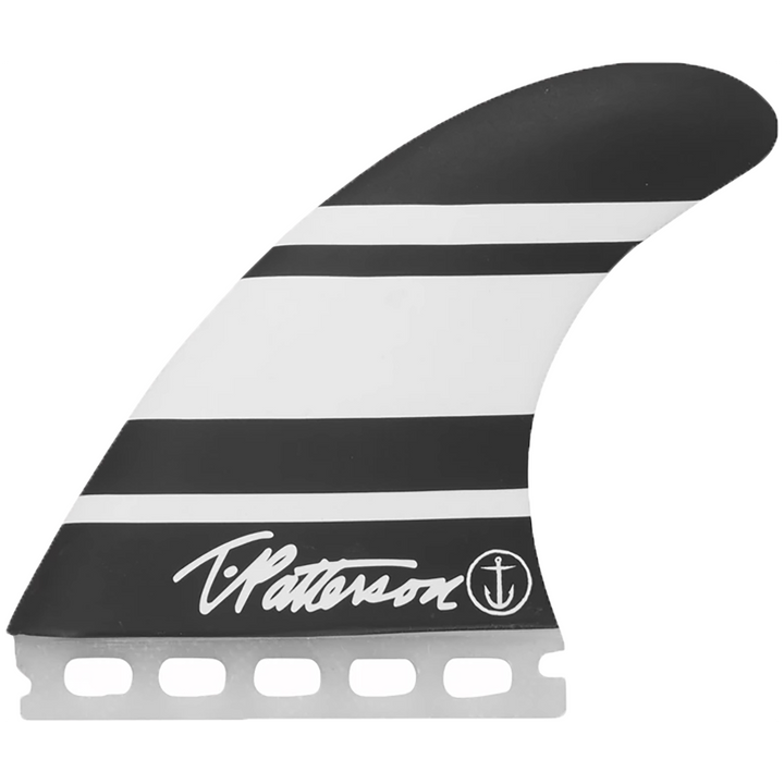 Captain Fin Timmy Patterson Single Tab Thruster Fin Set Black/White