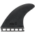 Captain Fin Archy Man In Black Single Tab Thruster Fin Set Black