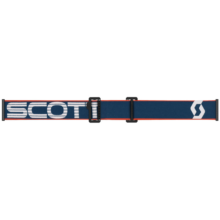 Scott Shield + Extra Lens Goggles Retro Blue/Red Enhancer Red Chrome + Illuminator Blue Chrome