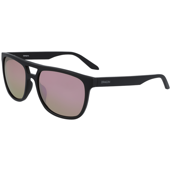 Dragon Cove Sunglasses Matte Black/LumaLens Rose Gold