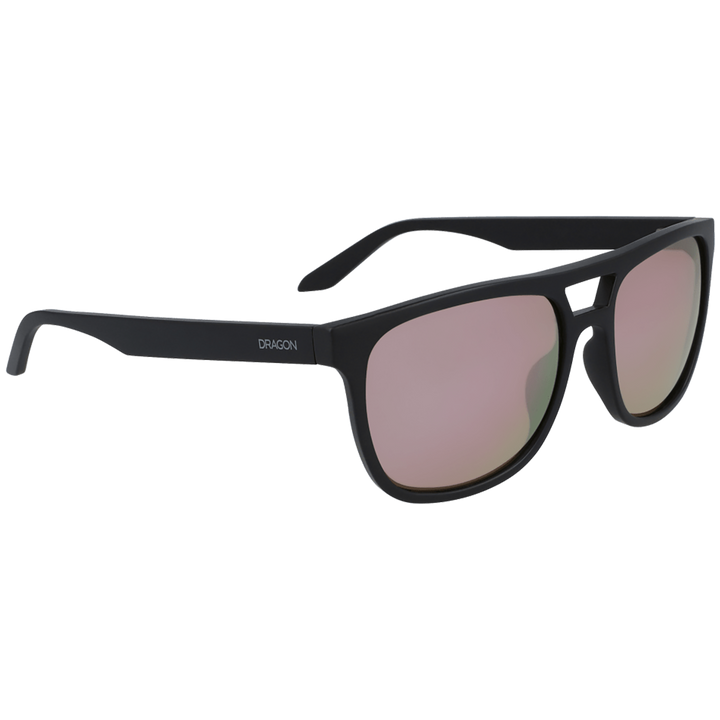 Dragon Cove Sunglasses Matte Black/LumaLens Rose Gold