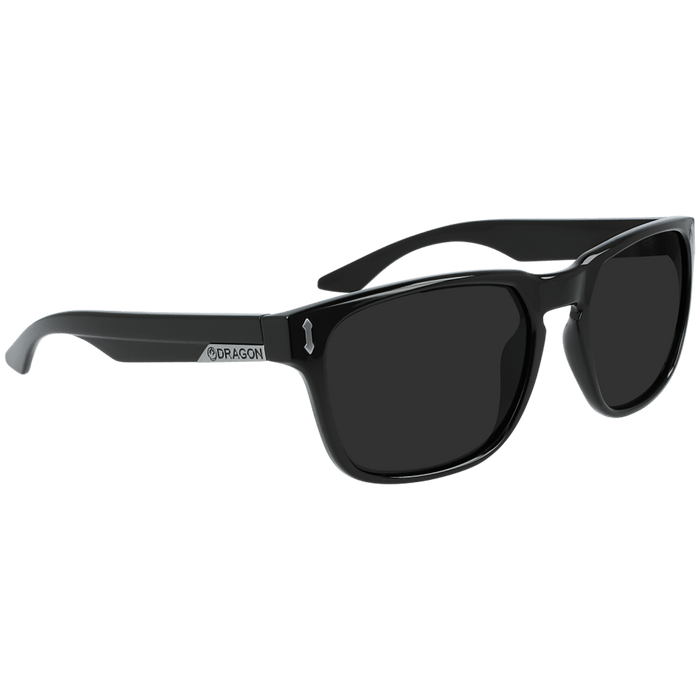 Dragon Monarch XL Sunglasses Jet/LumaLens Smoke Polarized