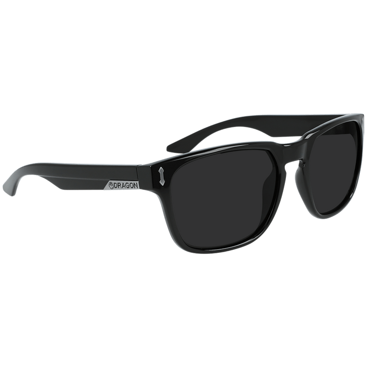 Dragon Monarch XL Sunglasses Jet/LumaLens Smoke Polarized