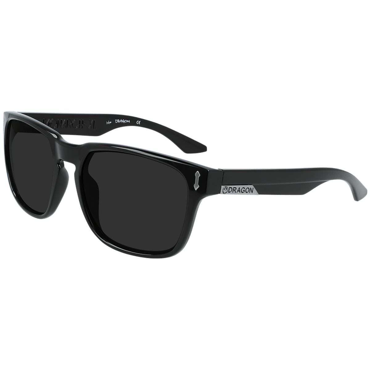 Dragon Monarch XL Sunglasses Jet/LumaLens Smoke Polarized