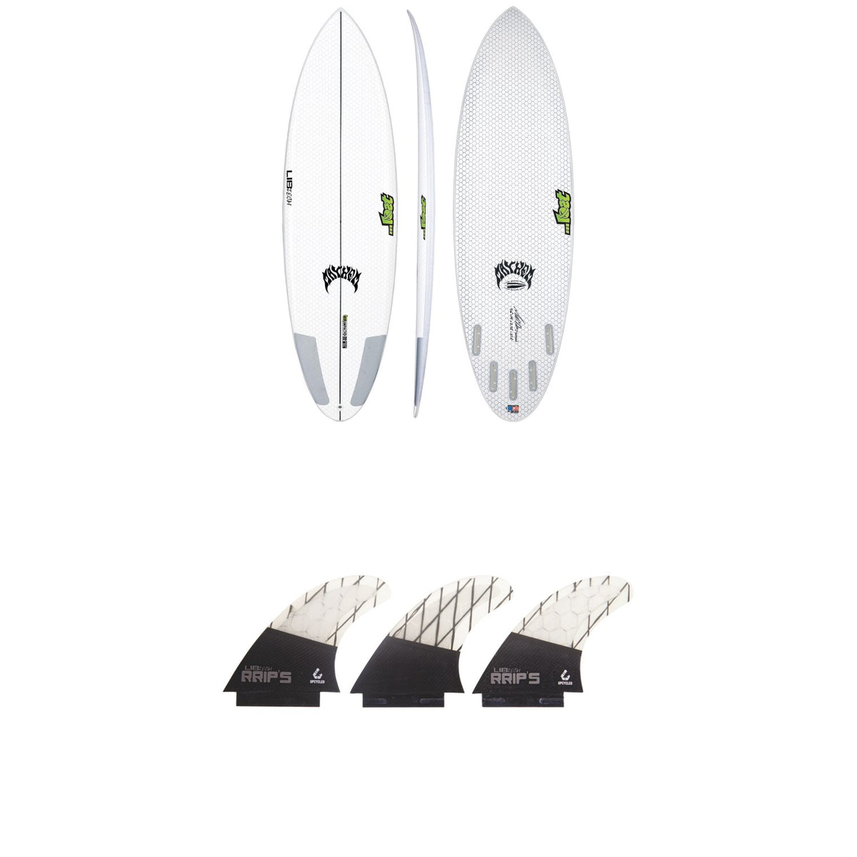 Lib Tech x Lost Quiver Killer Surfboard + Tri Medium Fin Set
