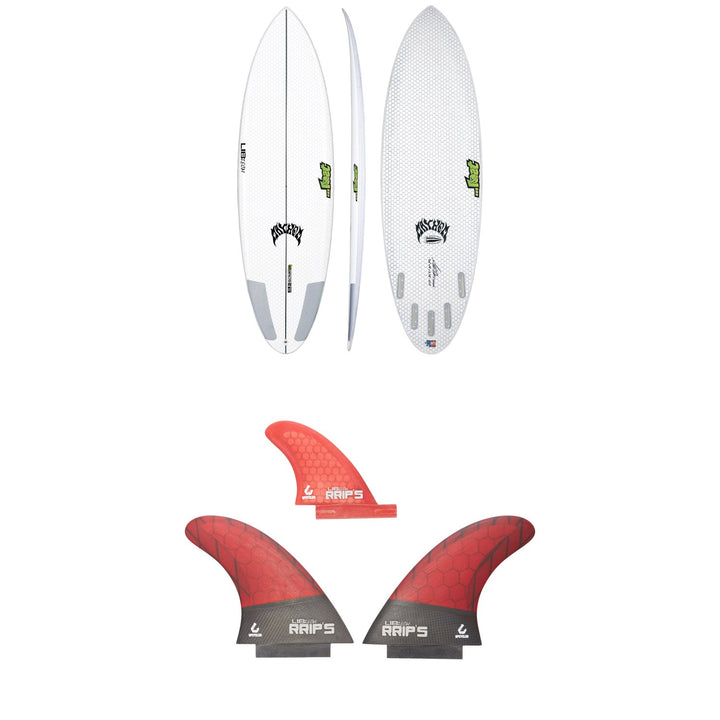 Lib Tech x Lost Quiver Killer Surfboard + Twin + Trailer Fin Set