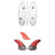 Lib Tech x Lost Round Nose Fish Surfboard + Twin + Trailer Fin Set