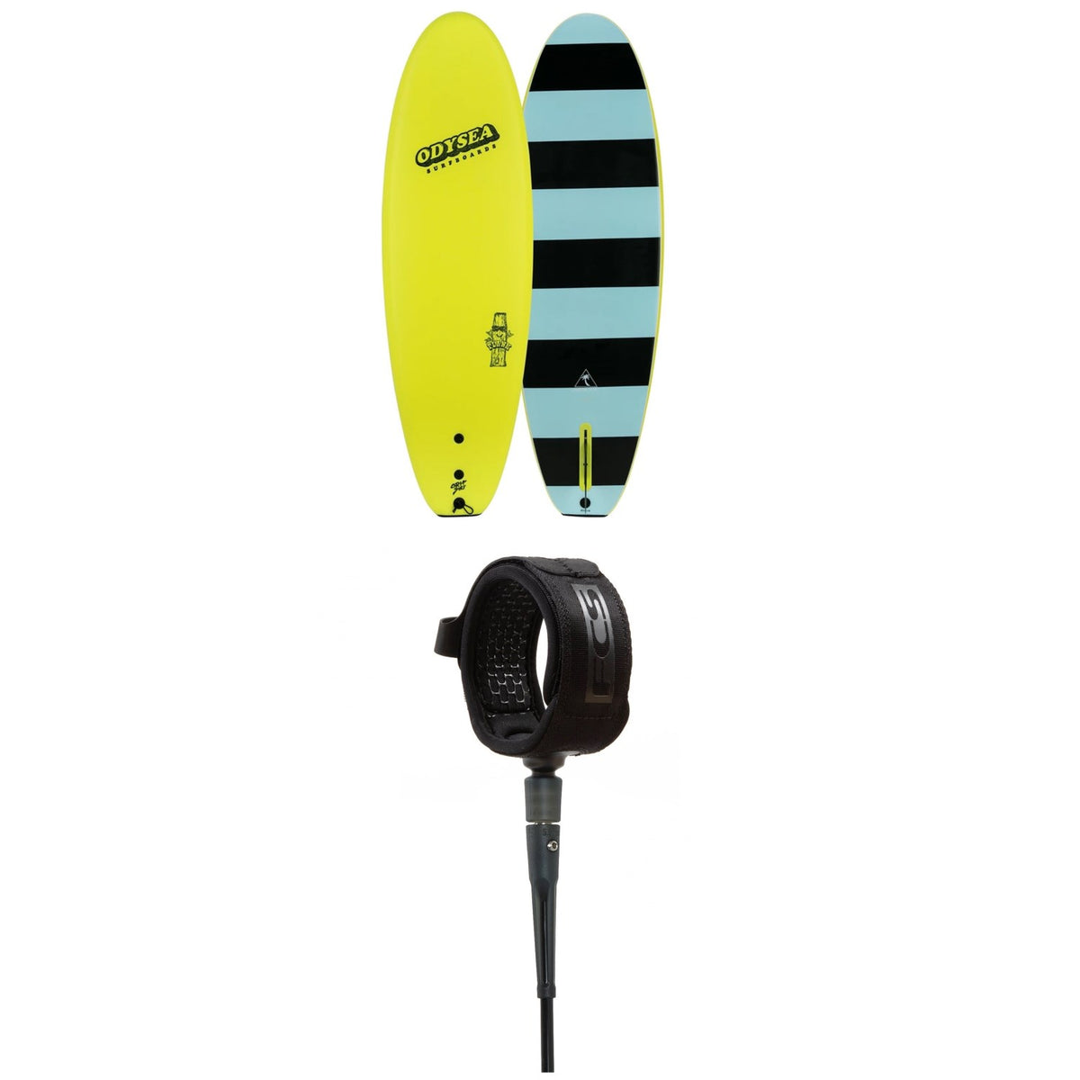 Catch Surf Plank 6'0" Surfboard + FCS 6' All Around Essential Leash