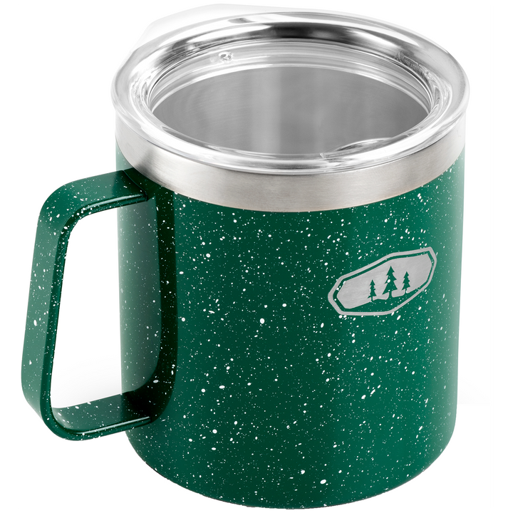 GSI Outdoors Glacier SS 15oz Camp Cup Green Speckle
