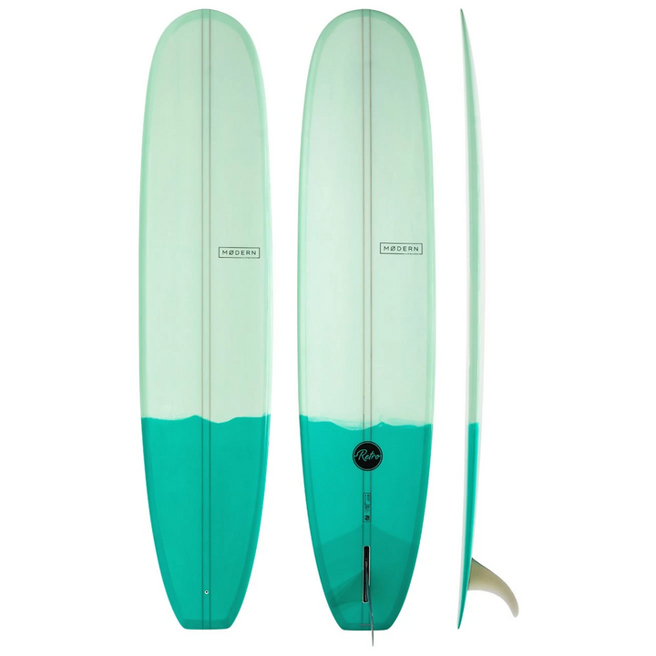 Modern Retro PU 9'6" Longboard Two Tone Gree