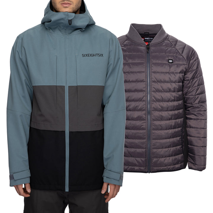 686 SMARTY 3-In-1 Form Jacket - Men's Goblin Blue Color Block