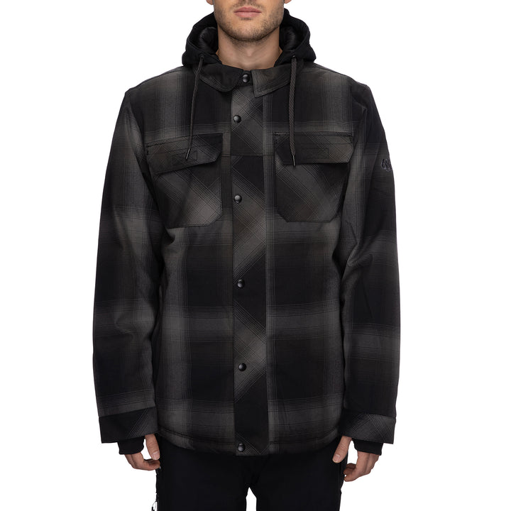 686 Woodland Insulated Jacket - Men's Black Plaid