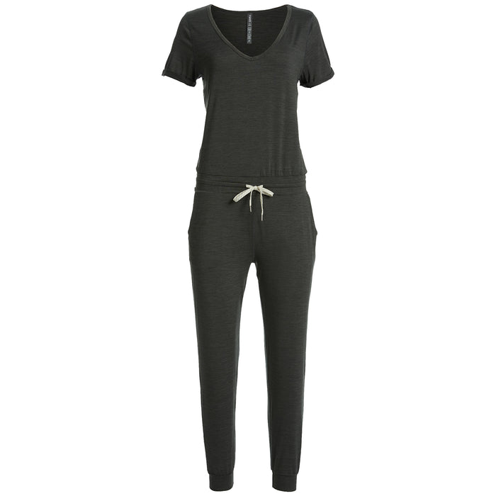 Vuori All Day Romper - Women's Charcoal Heather
