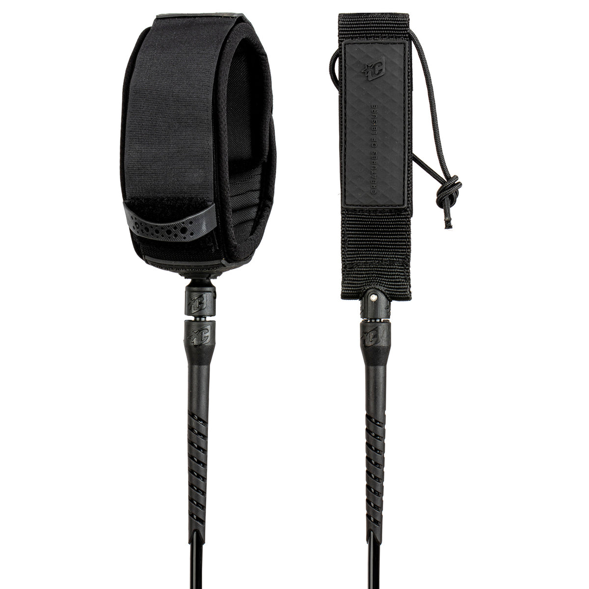 Creatures of Leisure Longboard Knee 10' Surf Leash Black Black