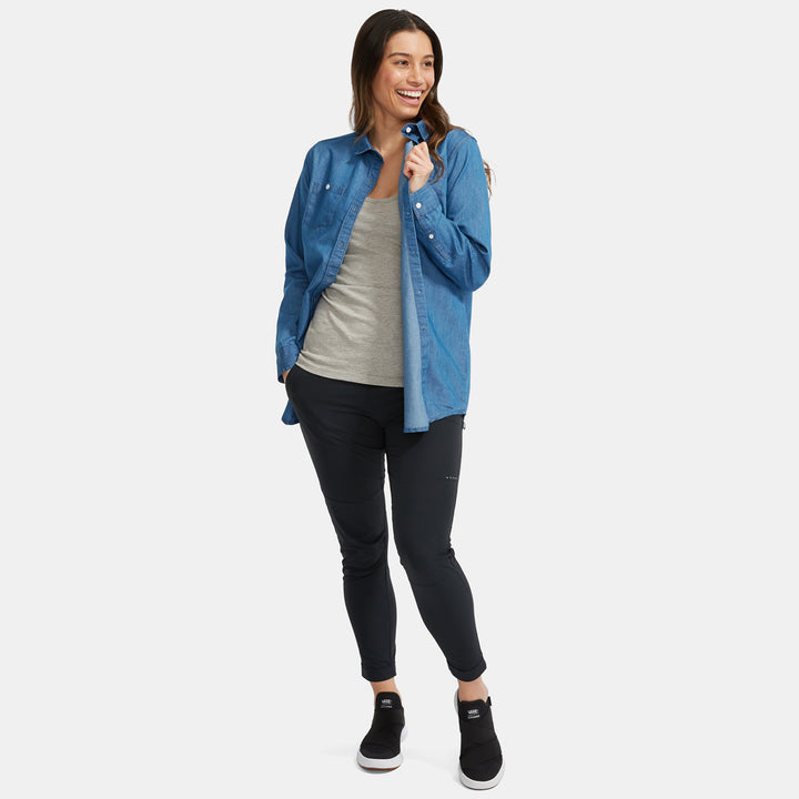 evo Sound Denim Shirt - Women's Denim Blue