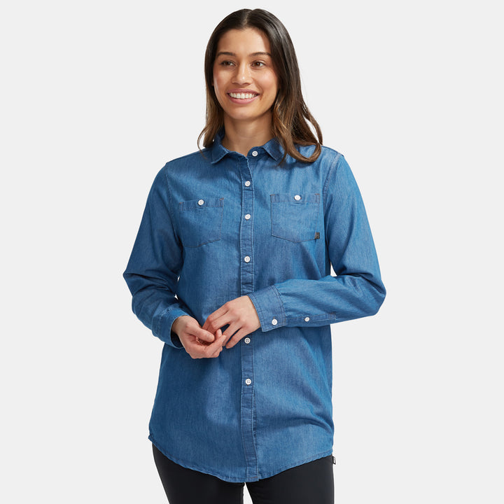evo Sound Denim Shirt - Women's Denim Blue