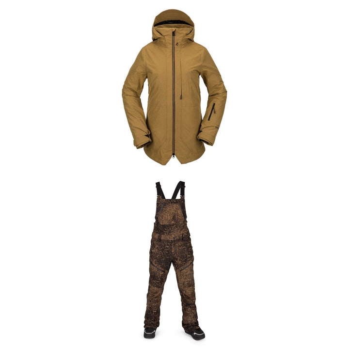 Volcom Iris 3-In-1 GORE-TEX Jacket + Elm GORE-TEX Bib Overalls - Women's 2021