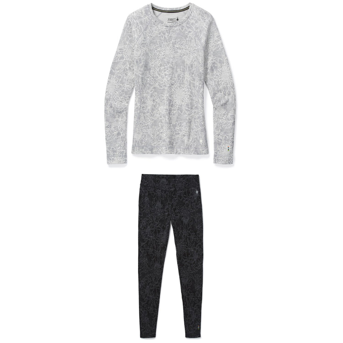 Smartwool Merino 250 Baselayer Pattern Crew + Pattern Bottoms - Women's 2021