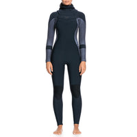 Roxy 5/4/3 Syncro Chest Zip Hooded Wetsuit - Women's Jet/Black::Jet/Black