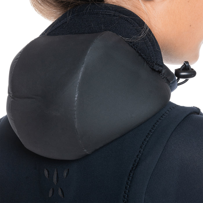 Roxy 5/4/3 Syncro Chest Zip Hooded Wetsuit - Women's Jet/Black