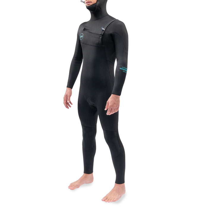 Dakine 4/3 Mission Chest Zip Hooded Wetsuit Black