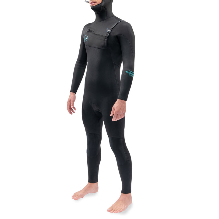 Dakine 4/3 Mission Chest Zip Hooded Wetsuit Black