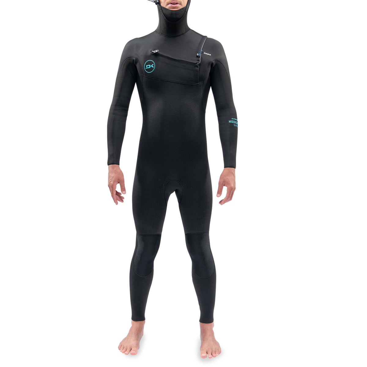 Dakine 4/3 Mission Chest Zip Hooded Wetsuit Black