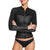 Roxy 1mm Satin Front Zip Long Sleeve Wetsuit Jacket - Women's Black