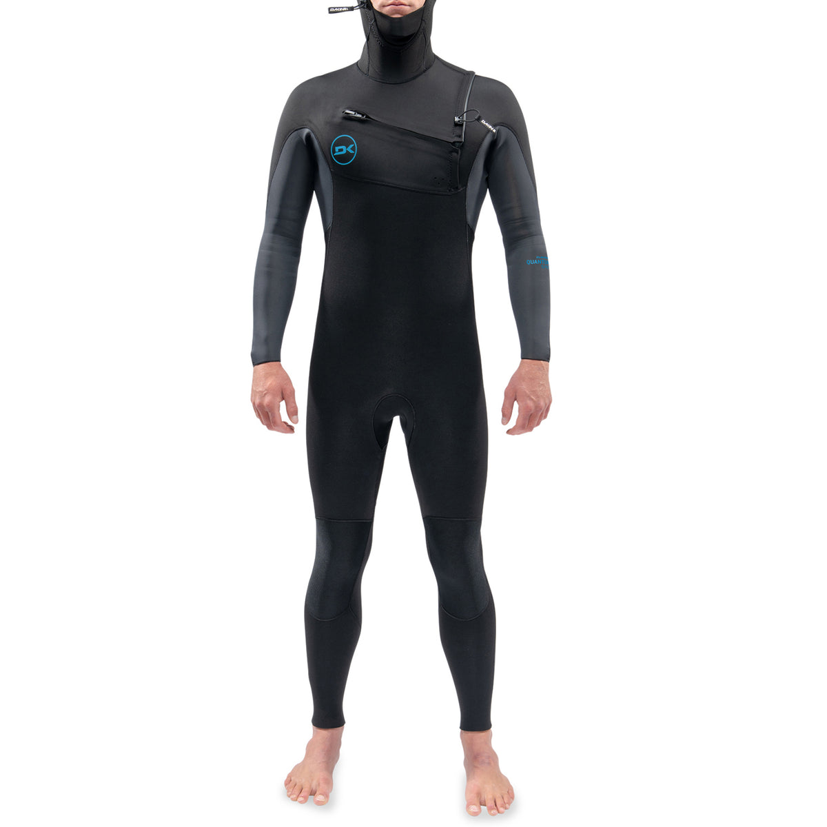 Dakine 5/4/3 Quantum Chest Zip Hooded Westuit Black/Grey