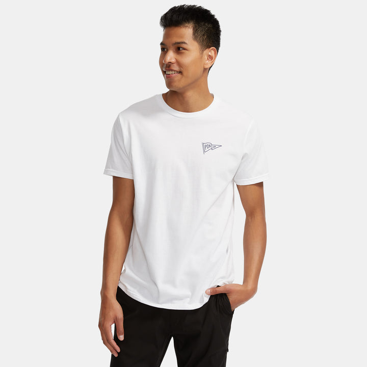 evo Portland Pennant T-Shirt - Men's White