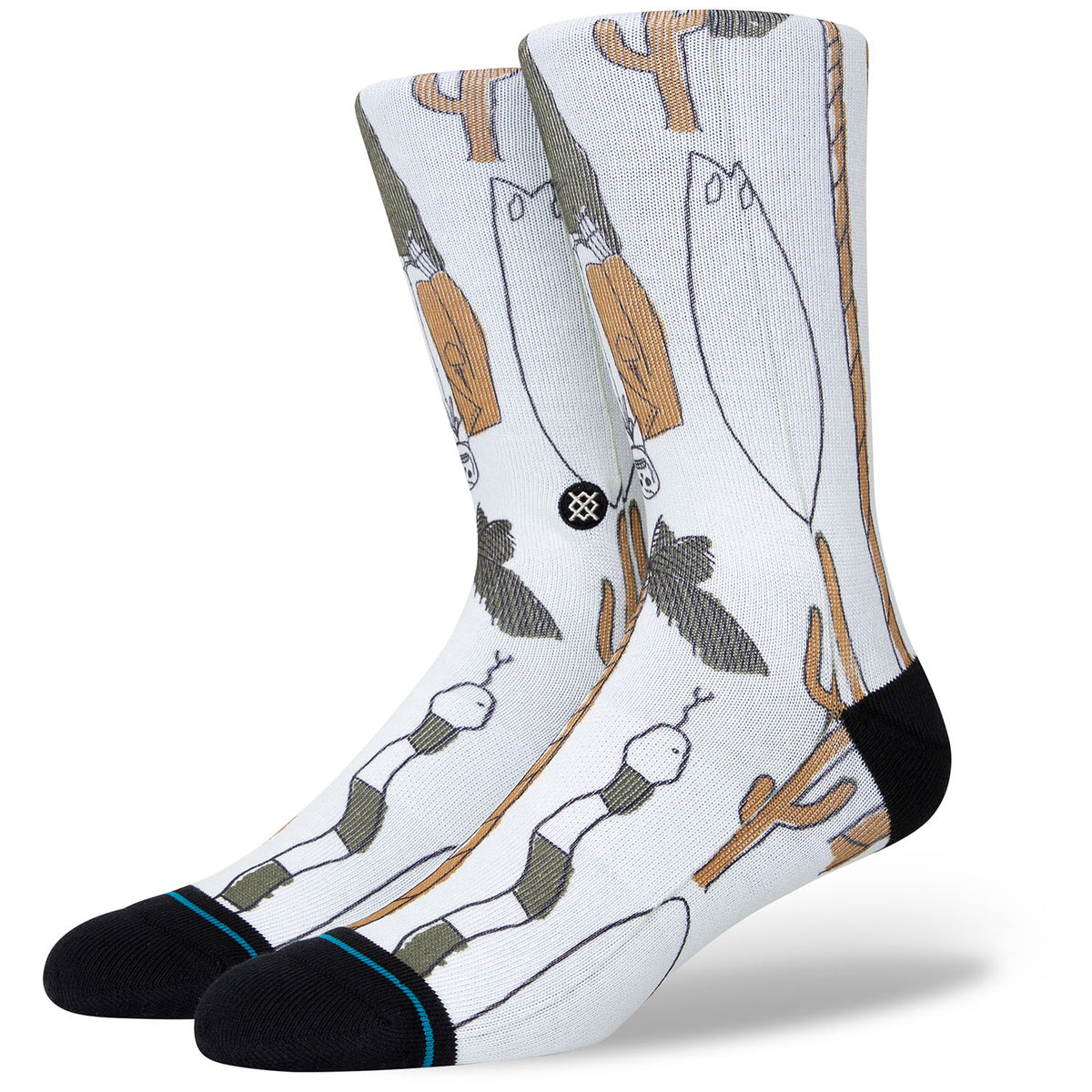 Stance Ded Man Socks - Unisex Off White