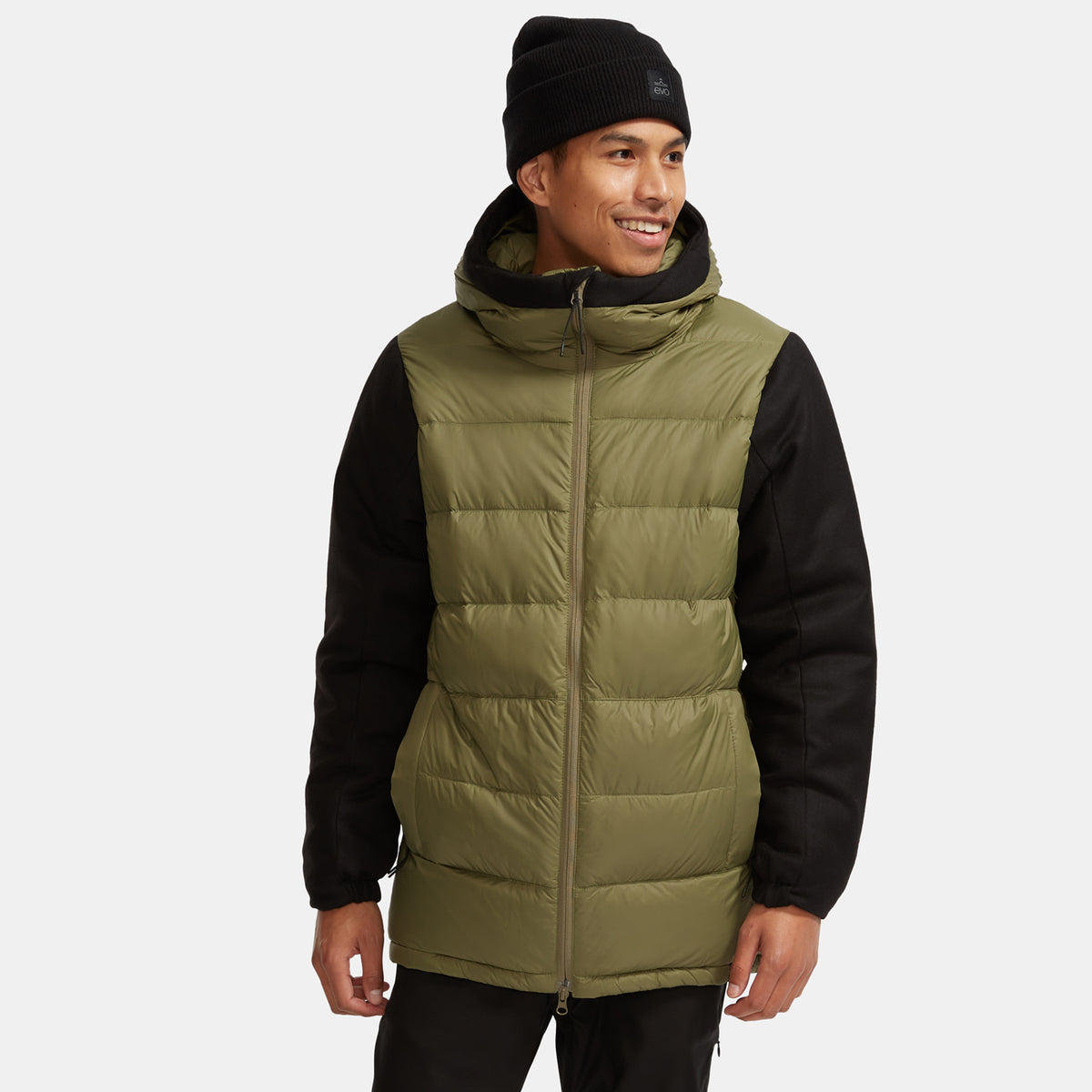 evo Ballard Down Hoodie Burnt Olive