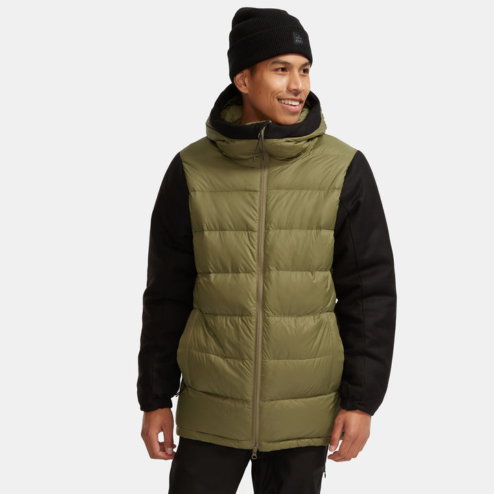 evo Ballard Down Hoodie Burnt Olive