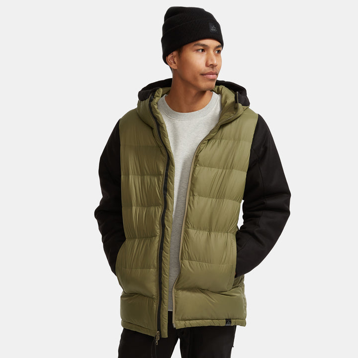 evo Ballard Down Hoodie Burnt Olive