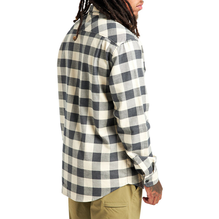 Burton Brighton Flannel - Men's Crème Brûlée Heather Buffalo Plaid
