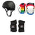 Triple 8 Sweatsaver Liner Skateboard Helmet + 187 Slim Knee Pads + Triple 8 Wristsaver Slide On Wrist Guards
