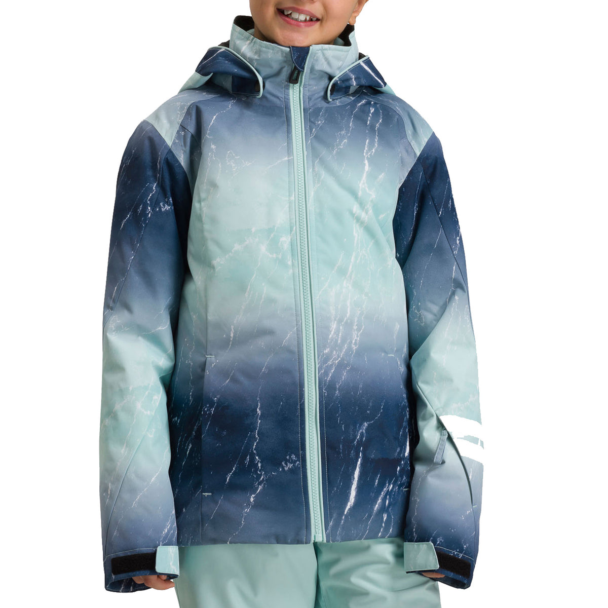 Rossignol Fonction Print Jacket - Girls' Aqua Marble